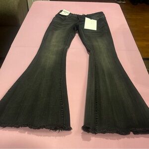 Love SOHO Black Flare & Wide Leg Jeans